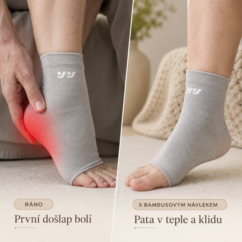 ZpátkyNaNohy™ – Bambusový návlek na patu a chodidlo