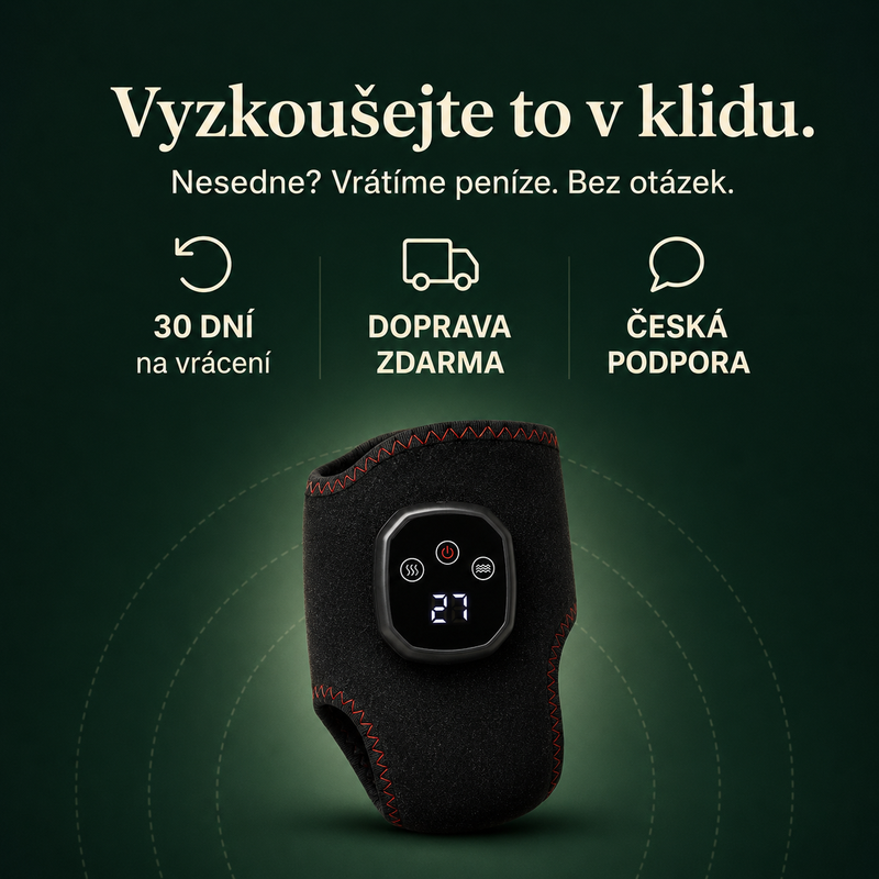 ZpátkyNaNohy® Vyhřívaný návlek na kotník s vibrační masáží | Úleva od bolesti za 10 minut
