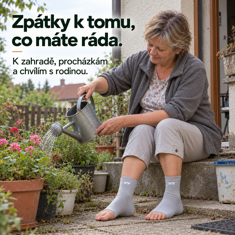ZpátkyNaNohy™ – Bambusový návlek na patu a chodidlo